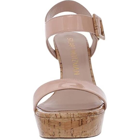 STUART WEITZMAN Womens Pink 1-1/2" Platform Alesha Stiletto Sandals 9.5 M - Picture 3 of 3
